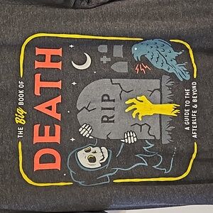 Retro style Book of Death Tshirt Large